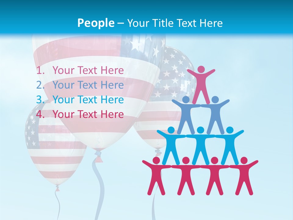Flag Americas Party PowerPoint Template