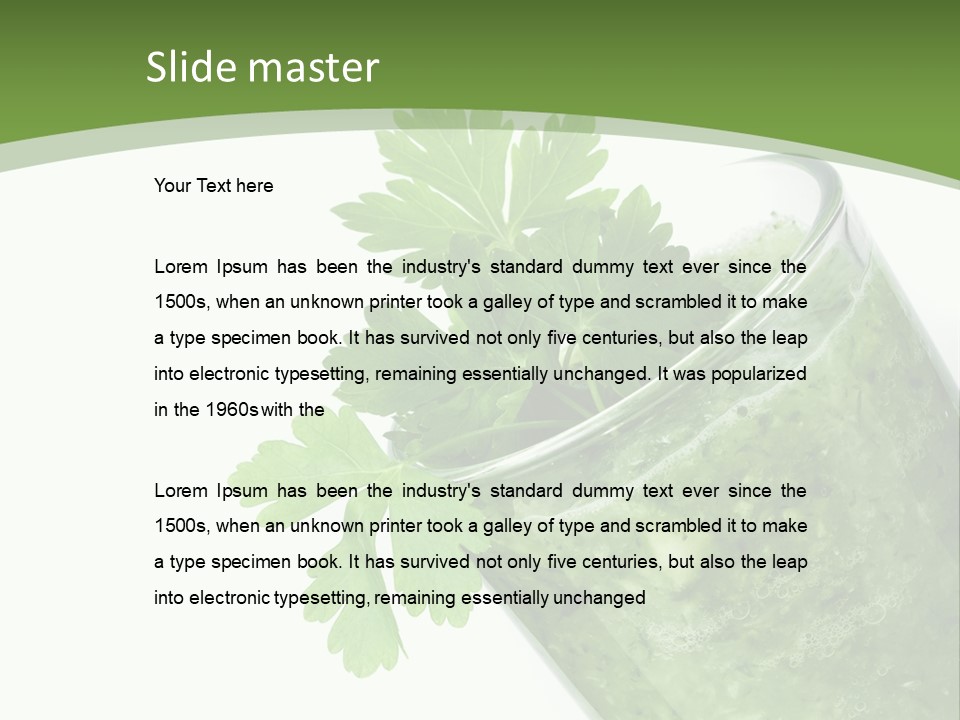 Nobody Closeup Diet PowerPoint Template