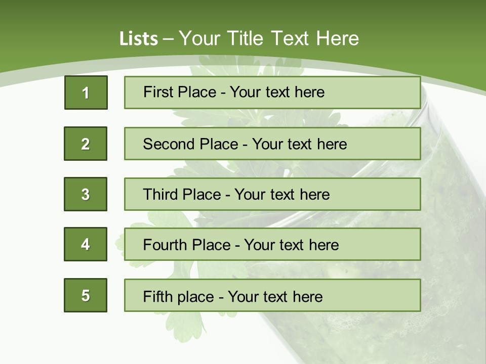 Nobody Closeup Diet PowerPoint Template