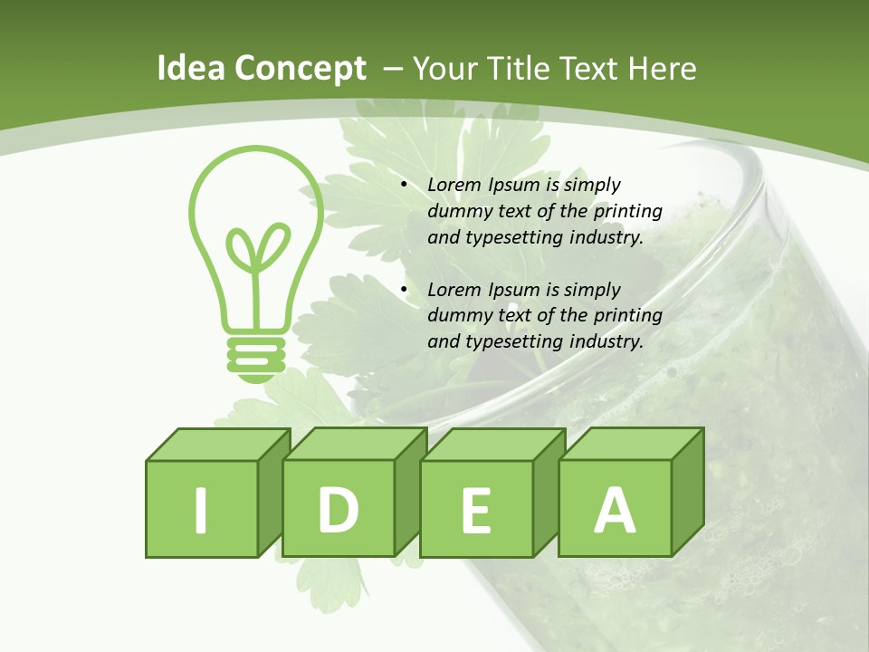 Nobody Closeup Diet PowerPoint Template