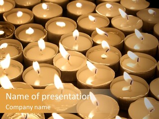 Mass Burning Lonely PowerPoint Template