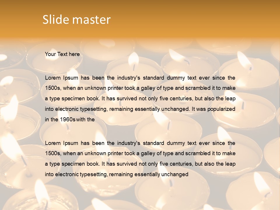 Mass Burning Lonely PowerPoint Template