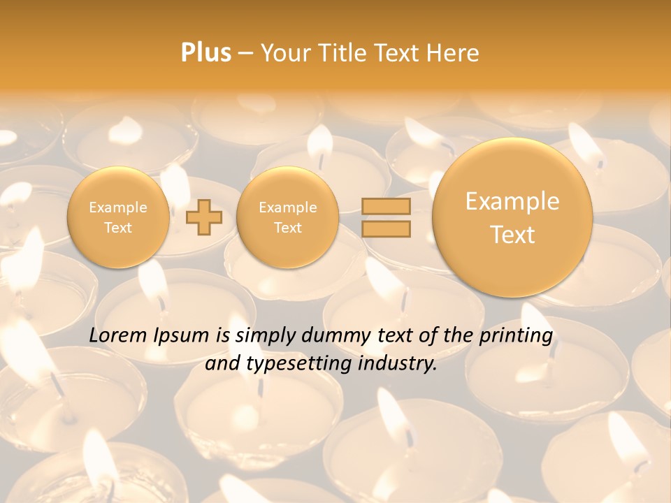 Mass Burning Lonely PowerPoint Template