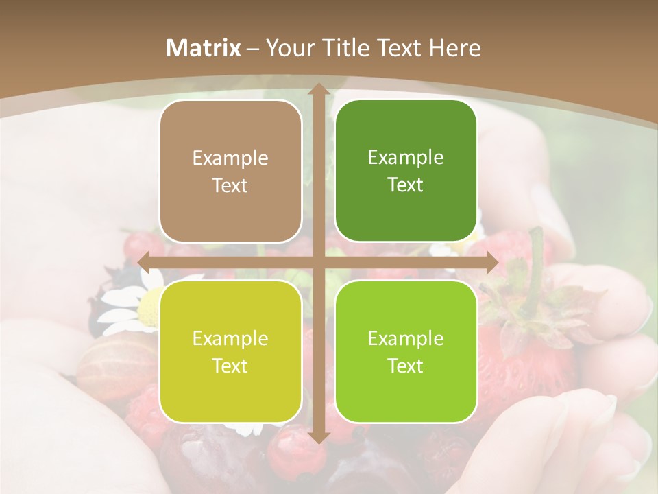 Succulent Juicy Picking PowerPoint Template