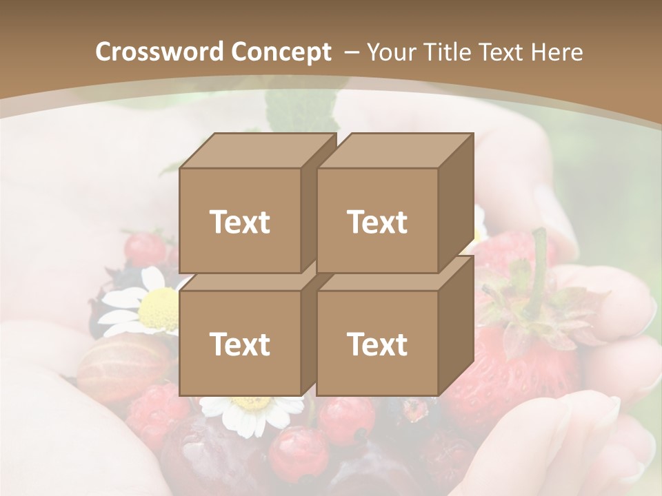 Succulent Juicy Picking PowerPoint Template