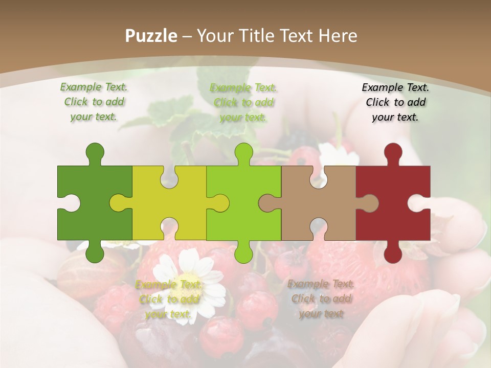 Succulent Juicy Picking PowerPoint Template