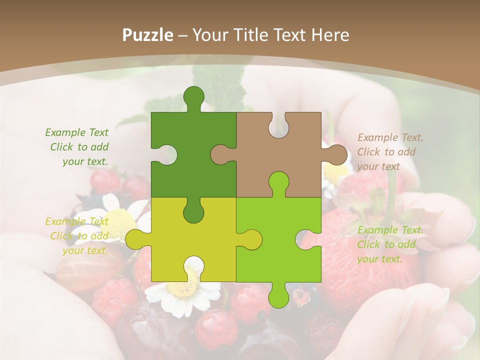 Succulent Juicy Picking PowerPoint Template