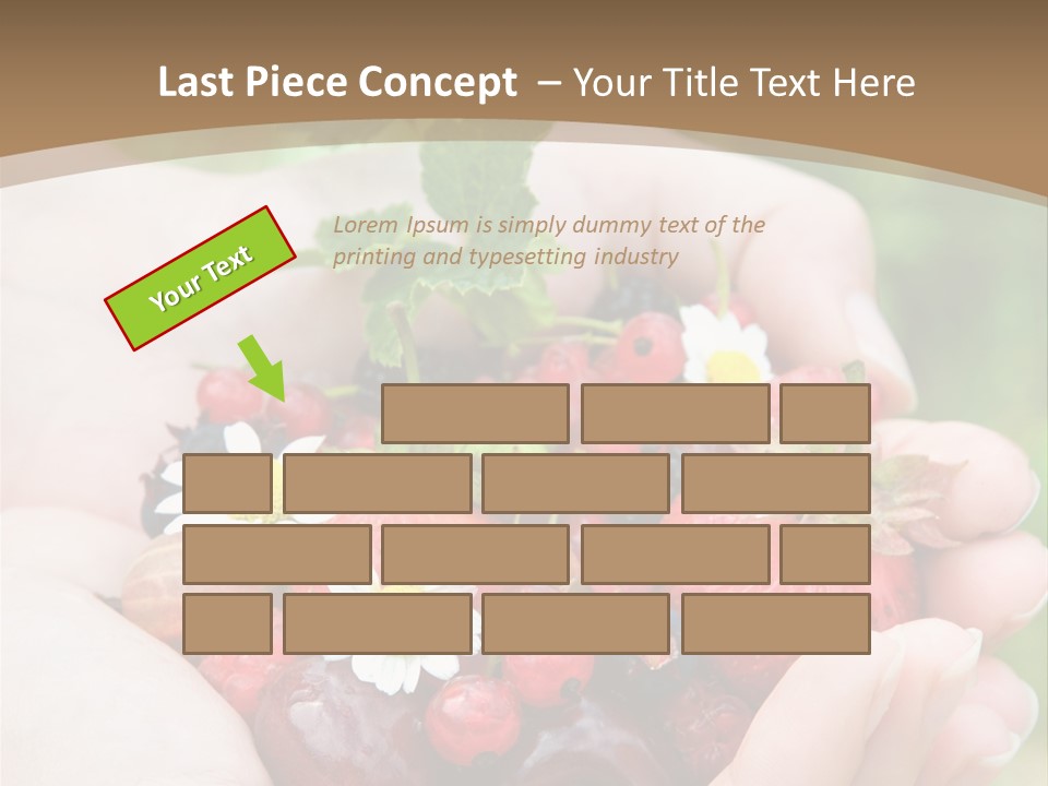 Succulent Juicy Picking PowerPoint Template