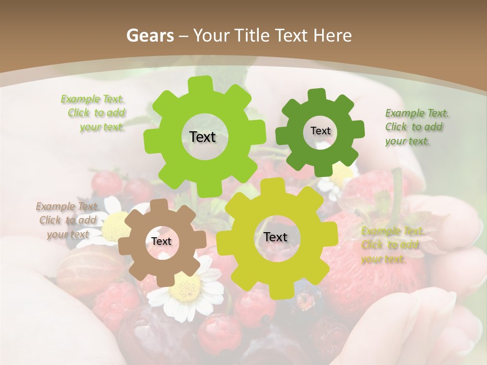 Succulent Juicy Picking PowerPoint Template