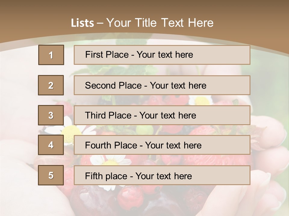 Succulent Juicy Picking PowerPoint Template