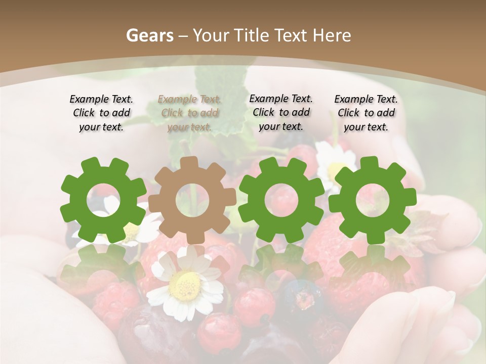 Succulent Juicy Picking PowerPoint Template