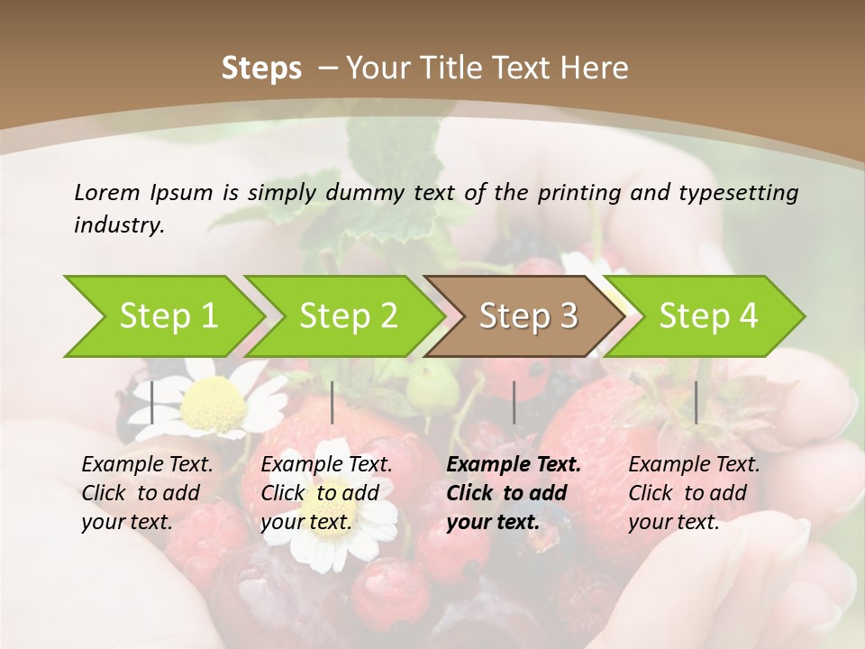 Succulent Juicy Picking PowerPoint Template