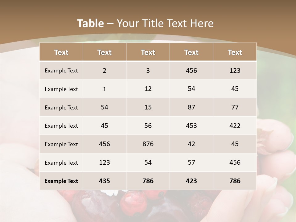 Succulent Juicy Picking PowerPoint Template