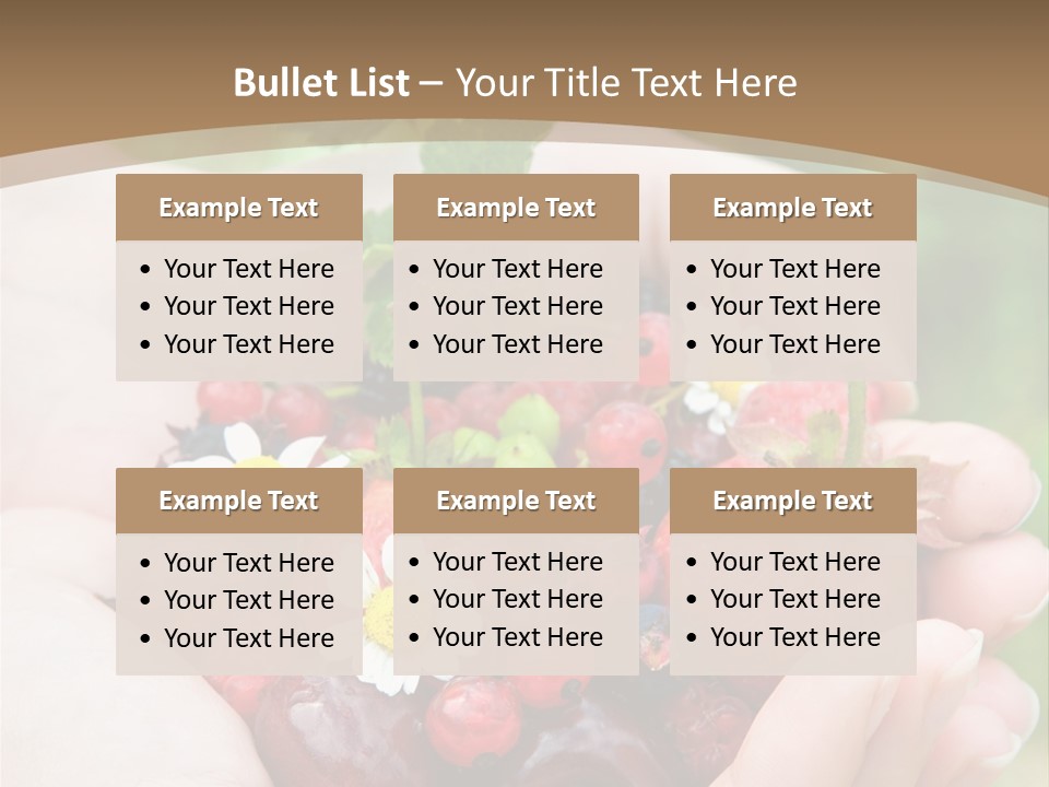 Succulent Juicy Picking PowerPoint Template