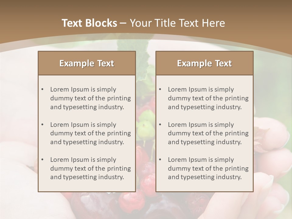 Succulent Juicy Picking PowerPoint Template