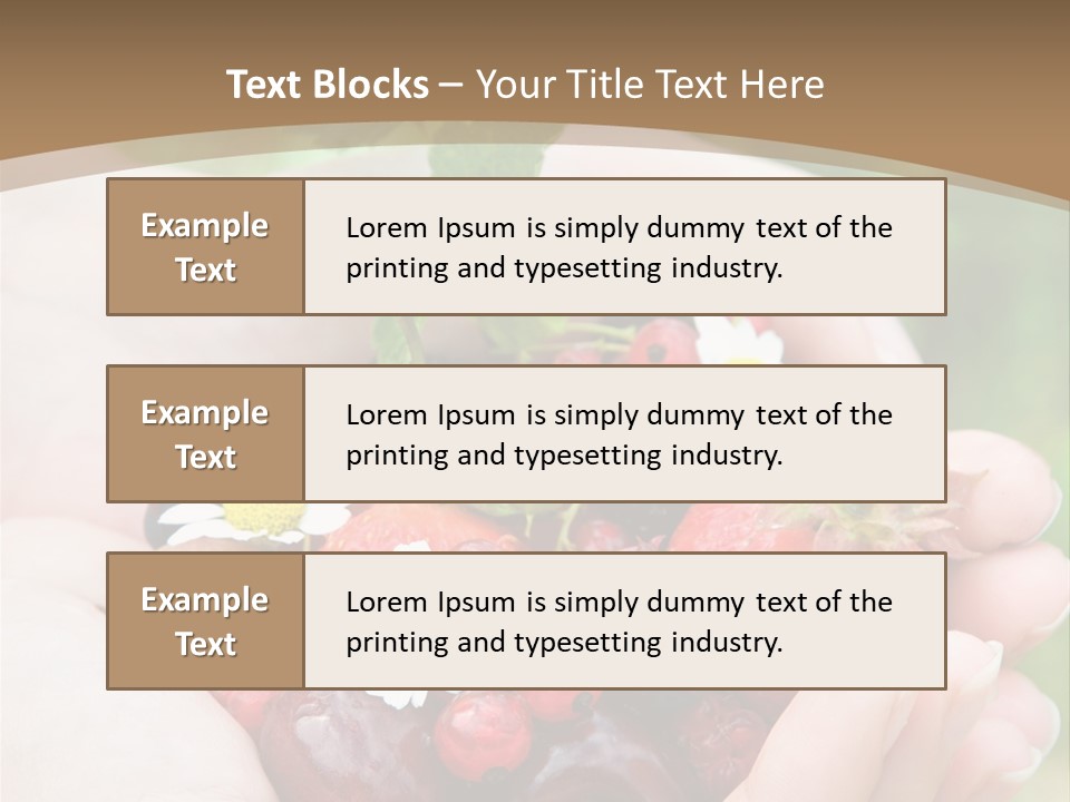 Succulent Juicy Picking PowerPoint Template