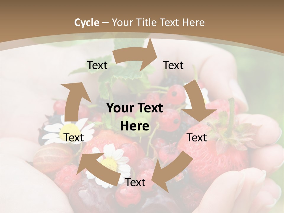 Succulent Juicy Picking PowerPoint Template