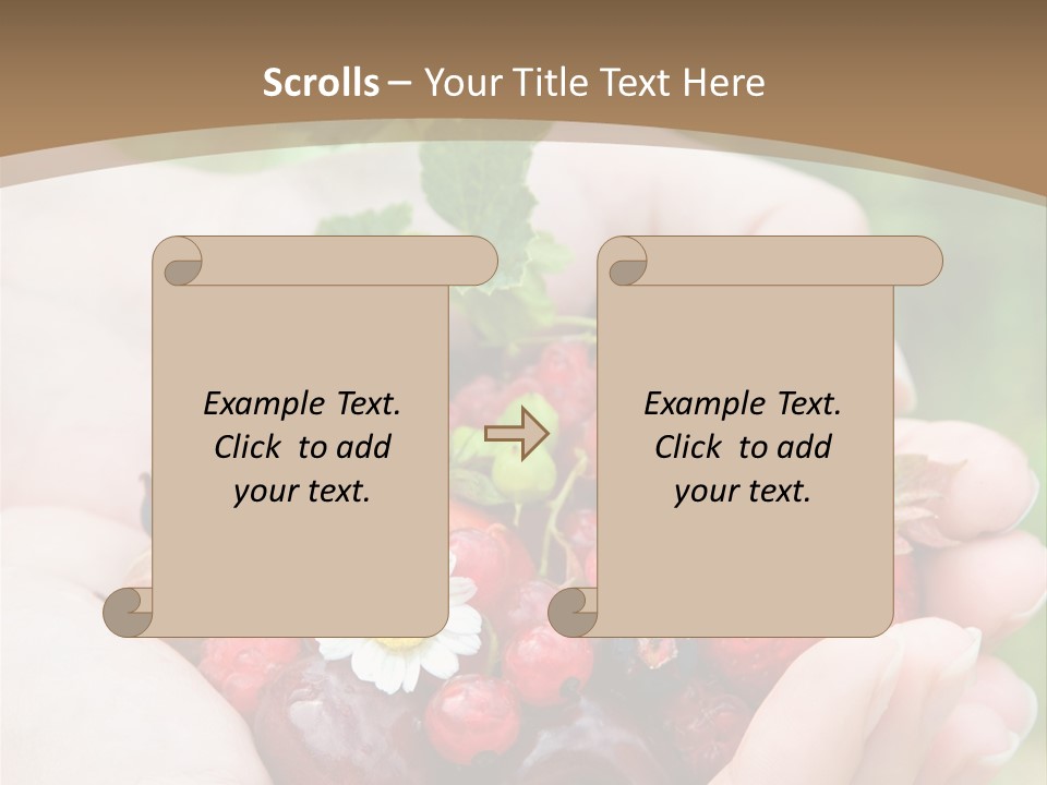 Succulent Juicy Picking PowerPoint Template