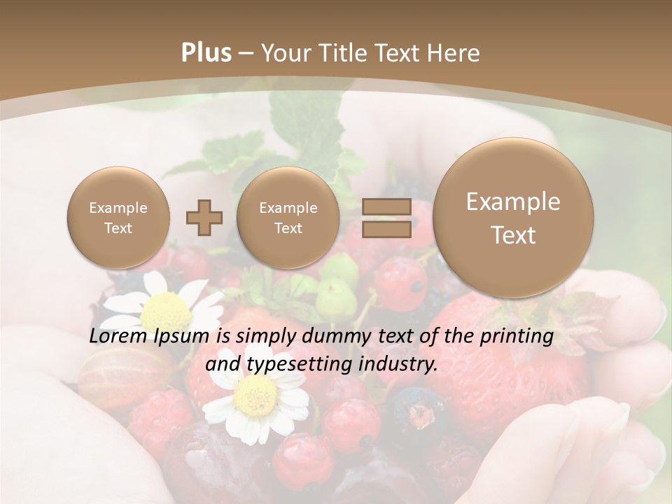Succulent Juicy Picking PowerPoint Template