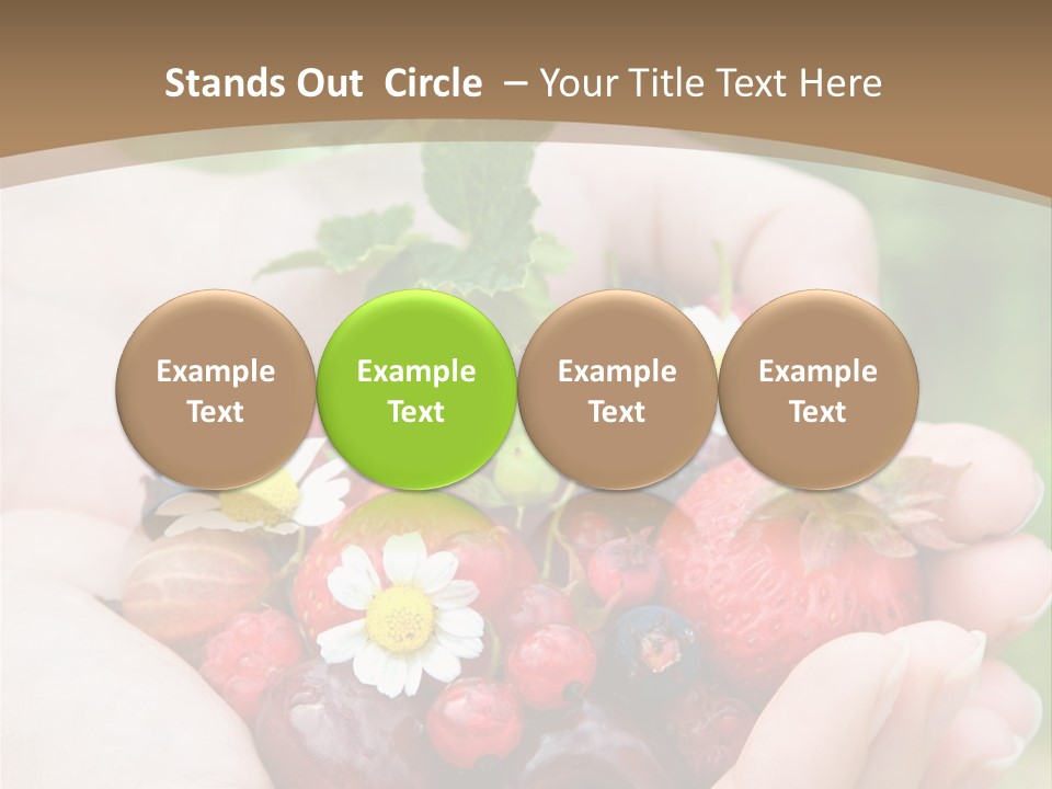 Succulent Juicy Picking PowerPoint Template