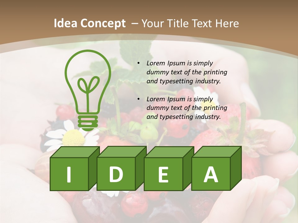 Succulent Juicy Picking PowerPoint Template