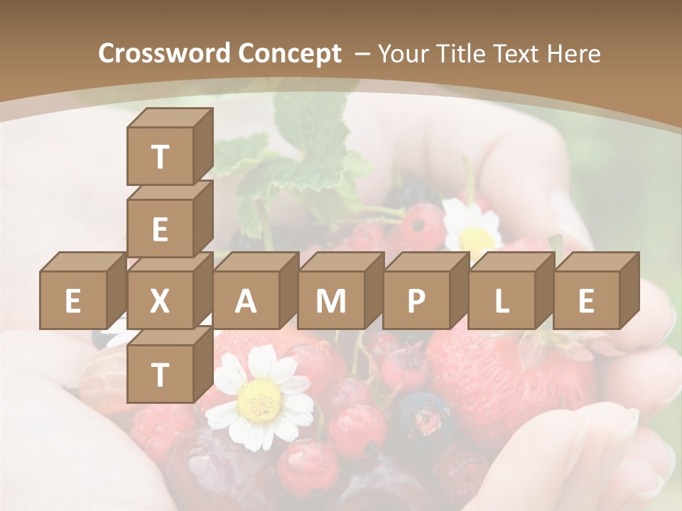 Succulent Juicy Picking PowerPoint Template