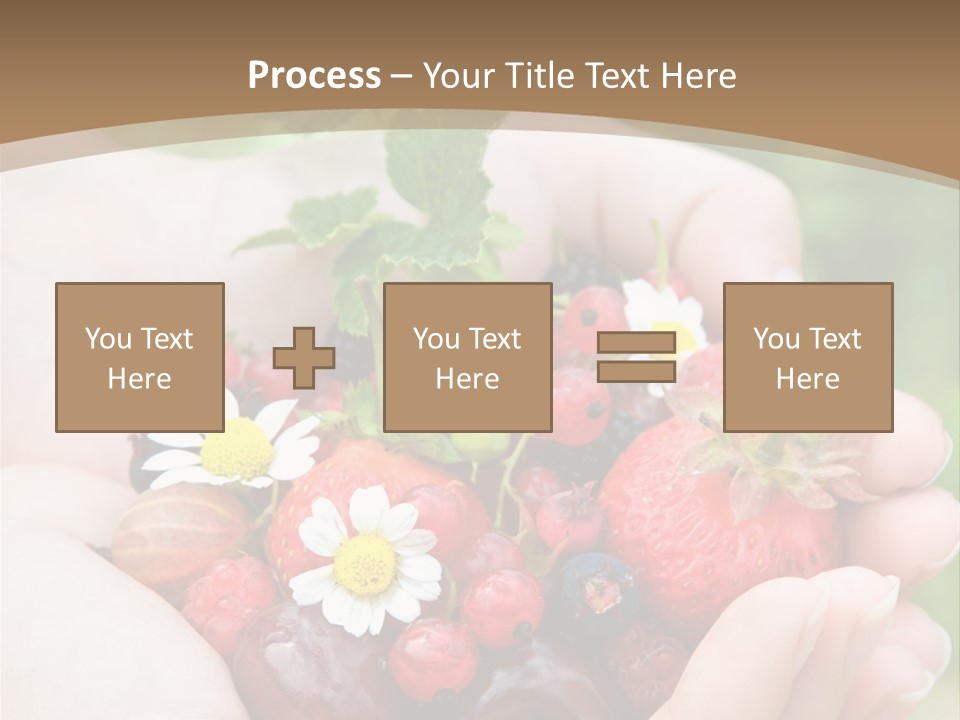 Succulent Juicy Picking PowerPoint Template