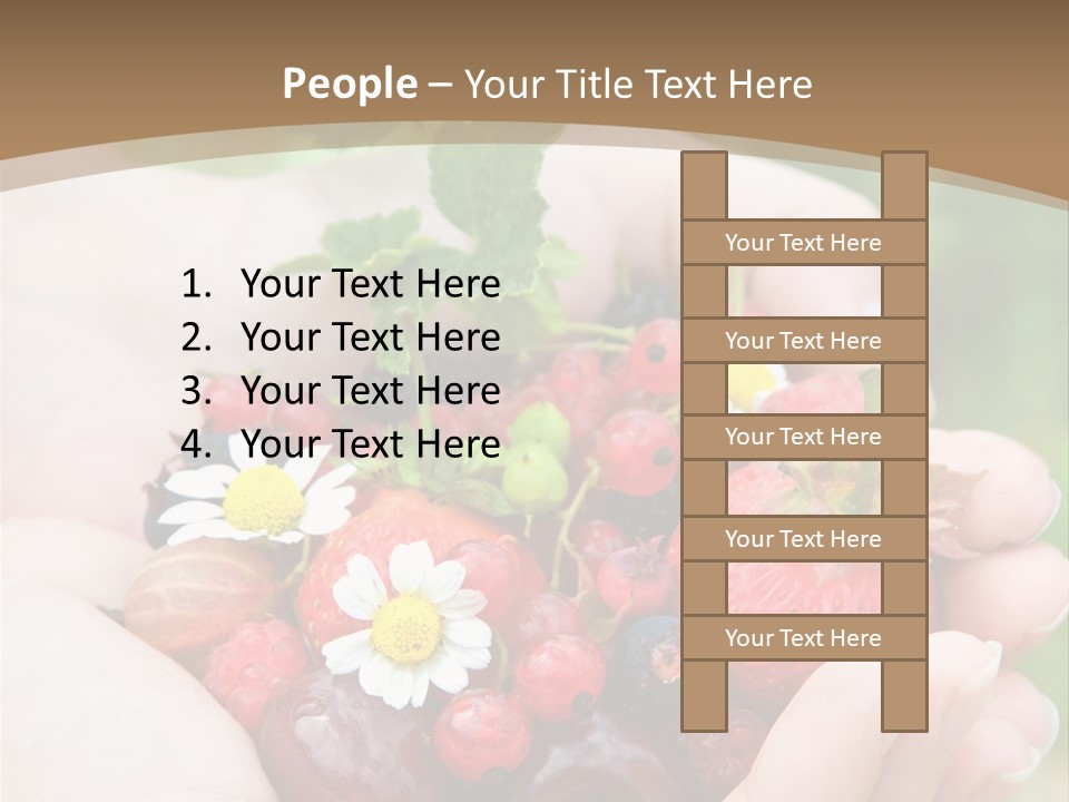 Succulent Juicy Picking PowerPoint Template