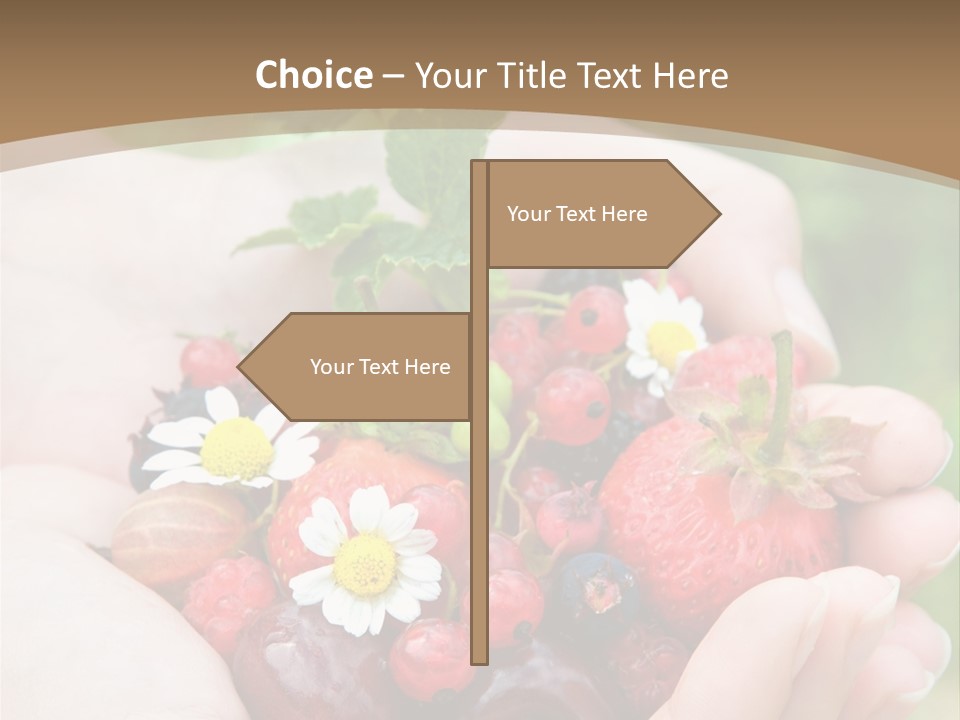Succulent Juicy Picking PowerPoint Template