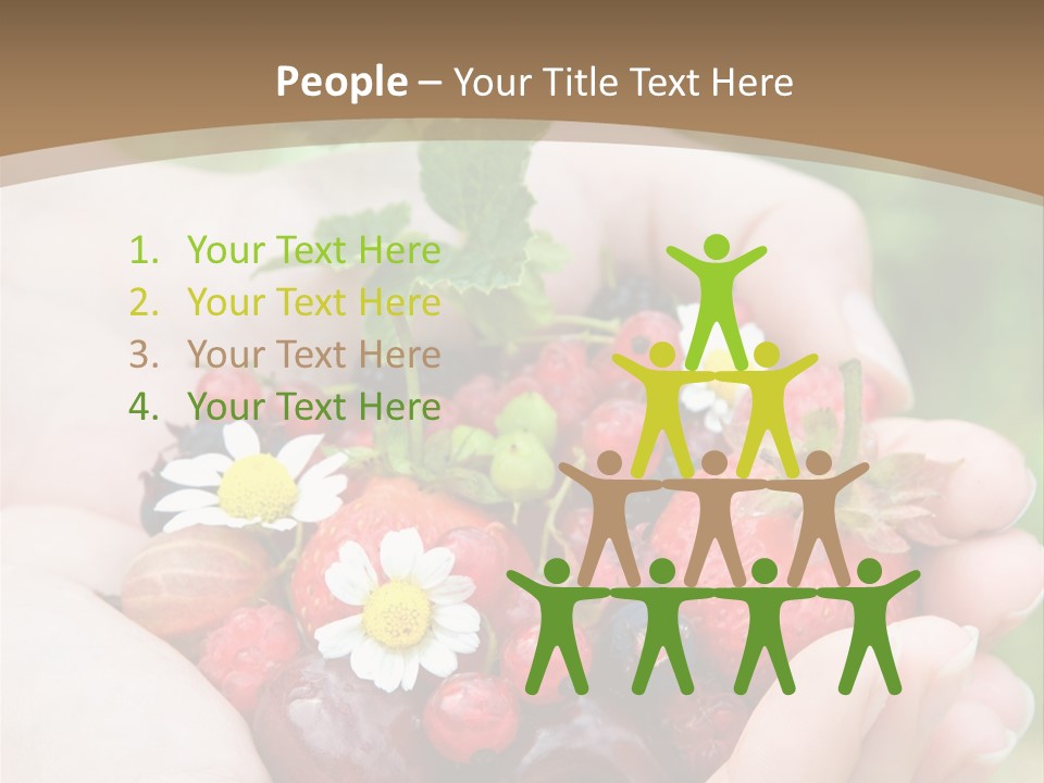 Succulent Juicy Picking PowerPoint Template