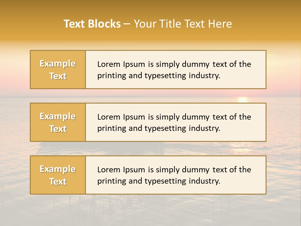 A Man In A Boat On The Water At Sunset PowerPoint Template