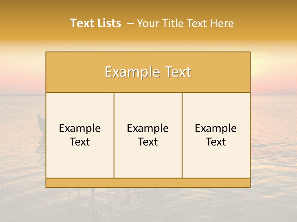 A Man In A Boat On The Water At Sunset PowerPoint Template