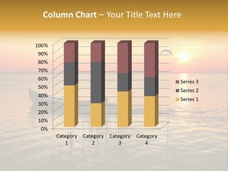 A Man In A Boat On The Water At Sunset PowerPoint Template