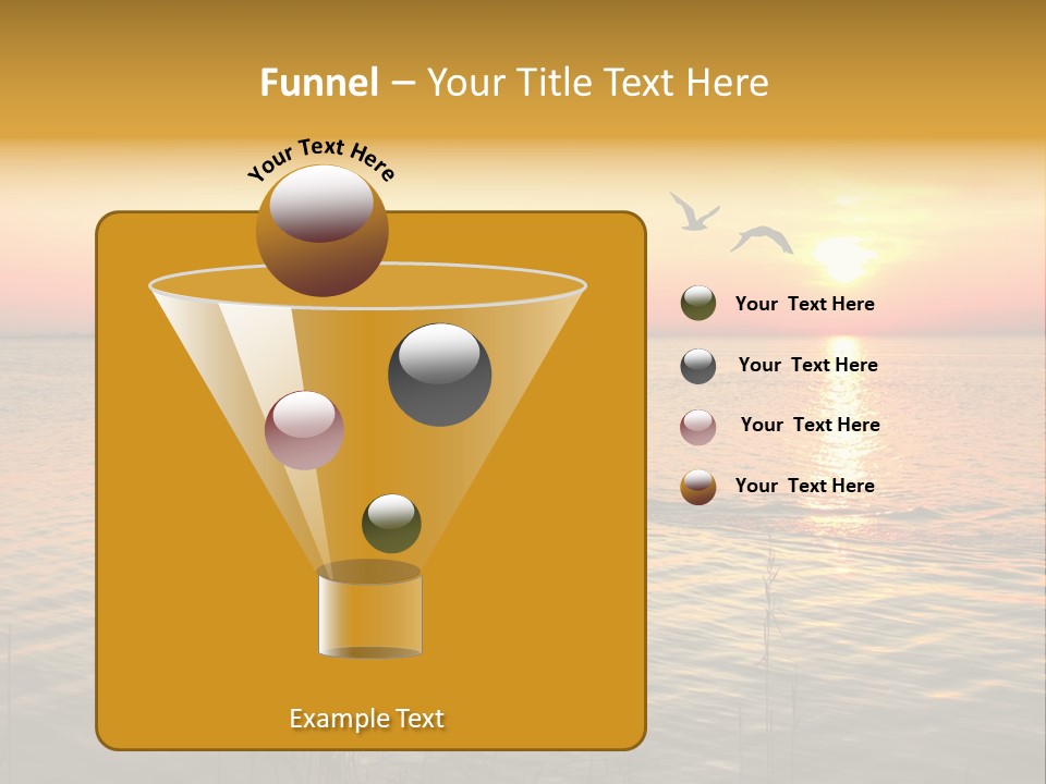 A Man In A Boat On The Water At Sunset PowerPoint Template