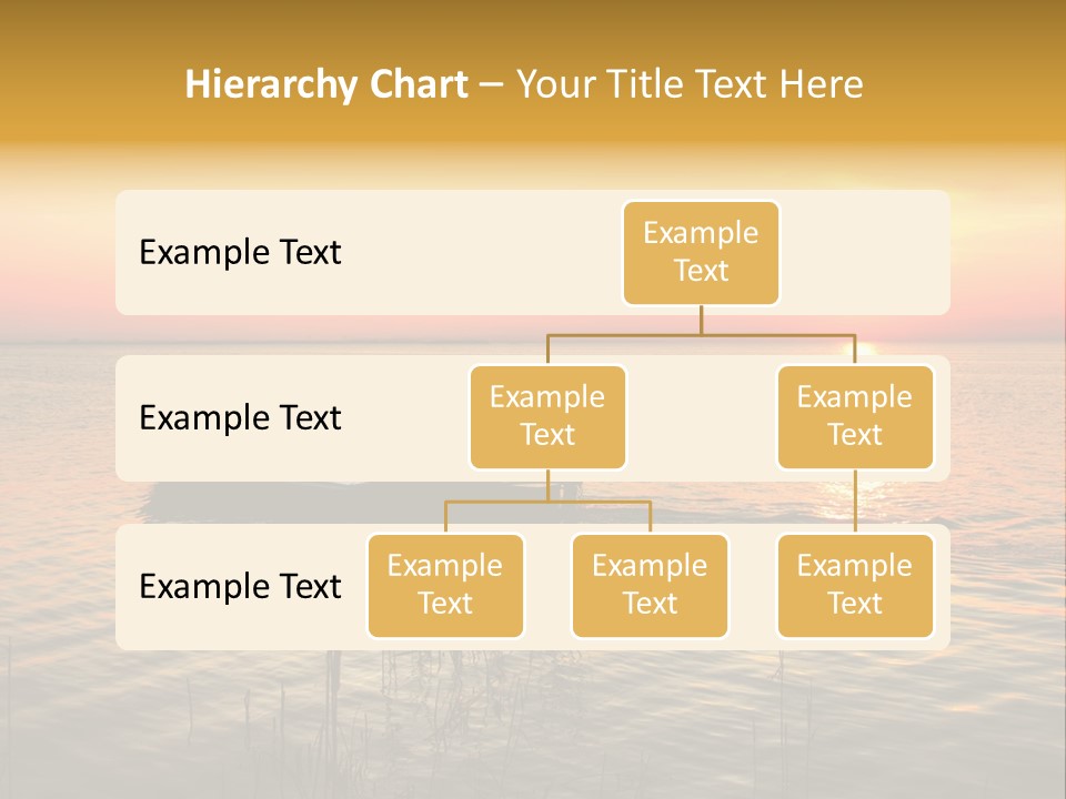 A Man In A Boat On The Water At Sunset PowerPoint Template