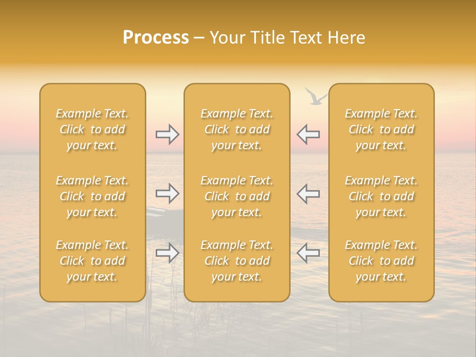 A Man In A Boat On The Water At Sunset PowerPoint Template