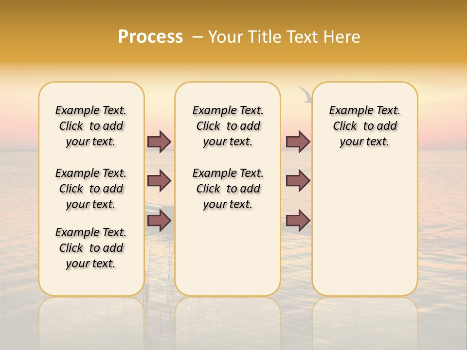A Man In A Boat On The Water At Sunset PowerPoint Template