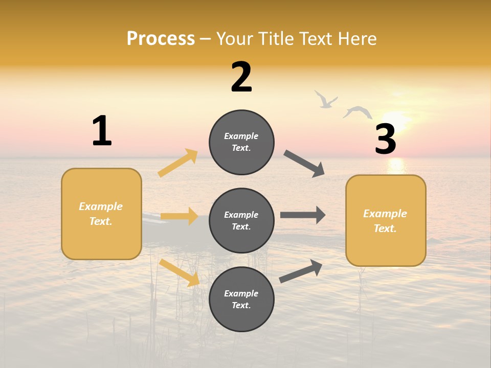A Man In A Boat On The Water At Sunset PowerPoint Template