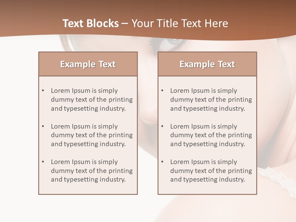 Glamour Eyelash Beauty PowerPoint Template