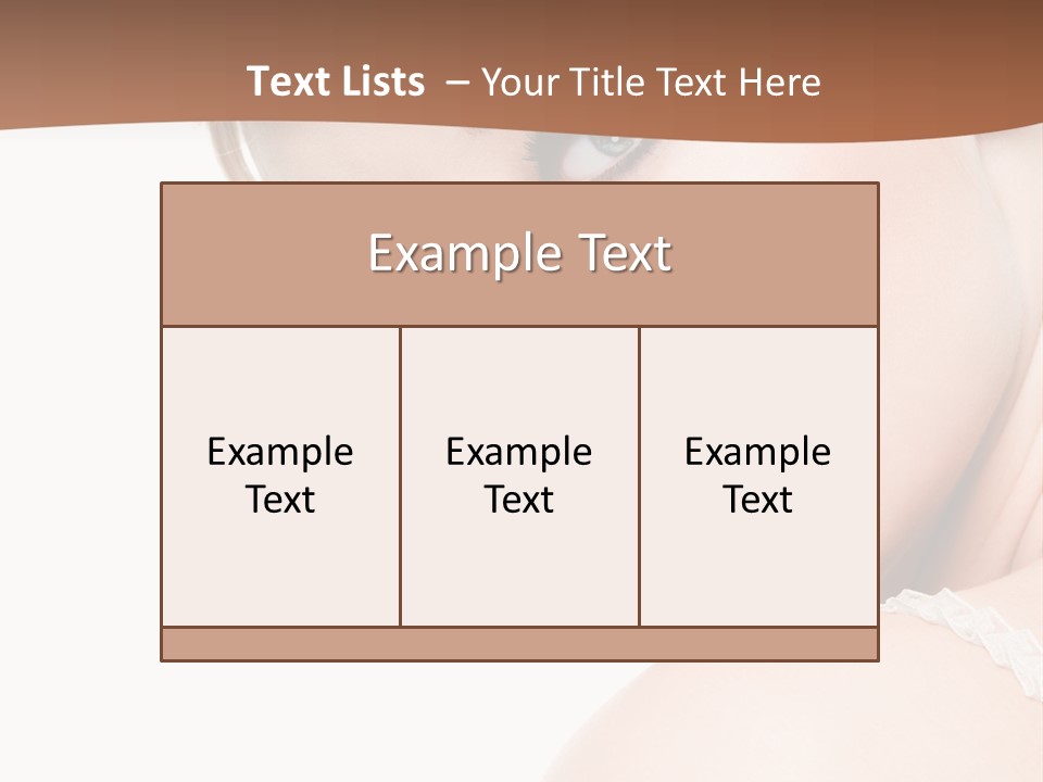 Glamour Eyelash Beauty PowerPoint Template