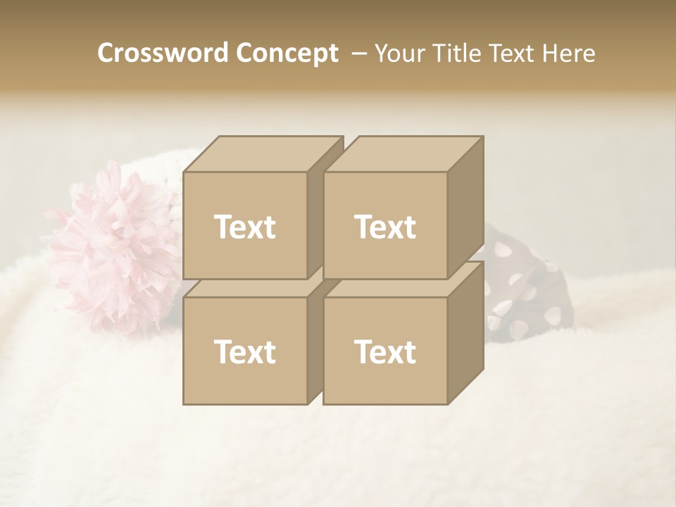 Studio Shot Caucasian Selective Focus PowerPoint Template
