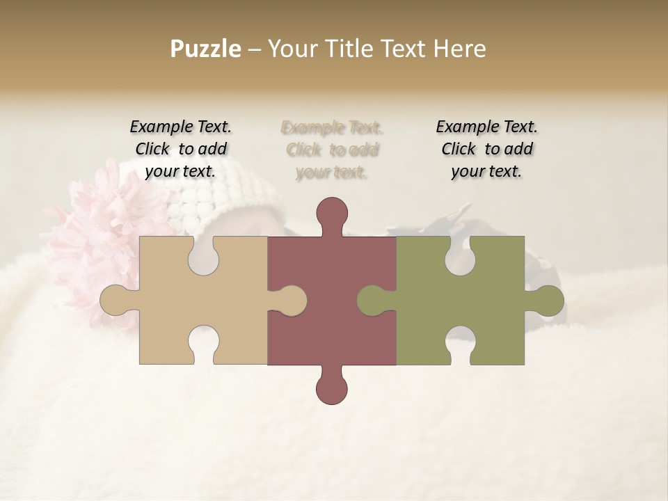 Studio Shot Caucasian Selective Focus PowerPoint Template