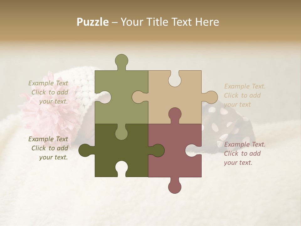 Studio Shot Caucasian Selective Focus PowerPoint Template