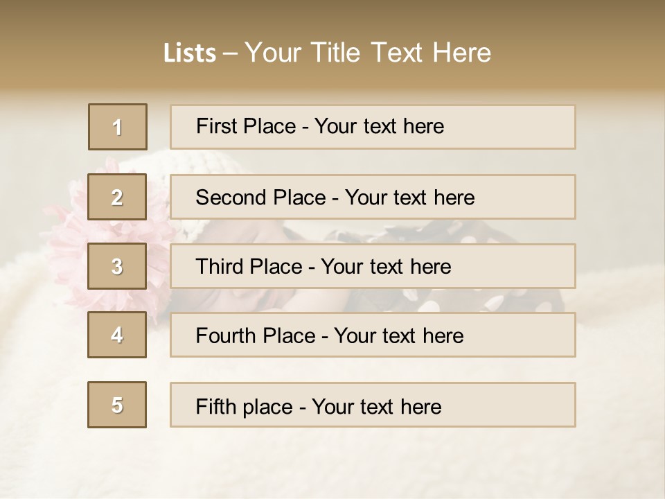 Studio Shot Caucasian Selective Focus PowerPoint Template