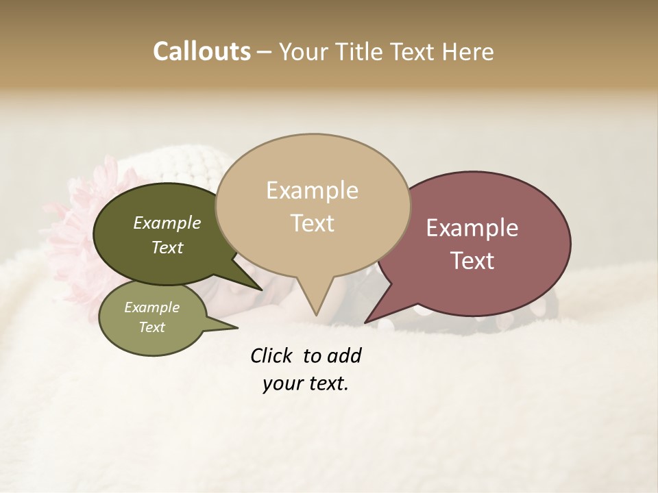 Studio Shot Caucasian Selective Focus PowerPoint Template