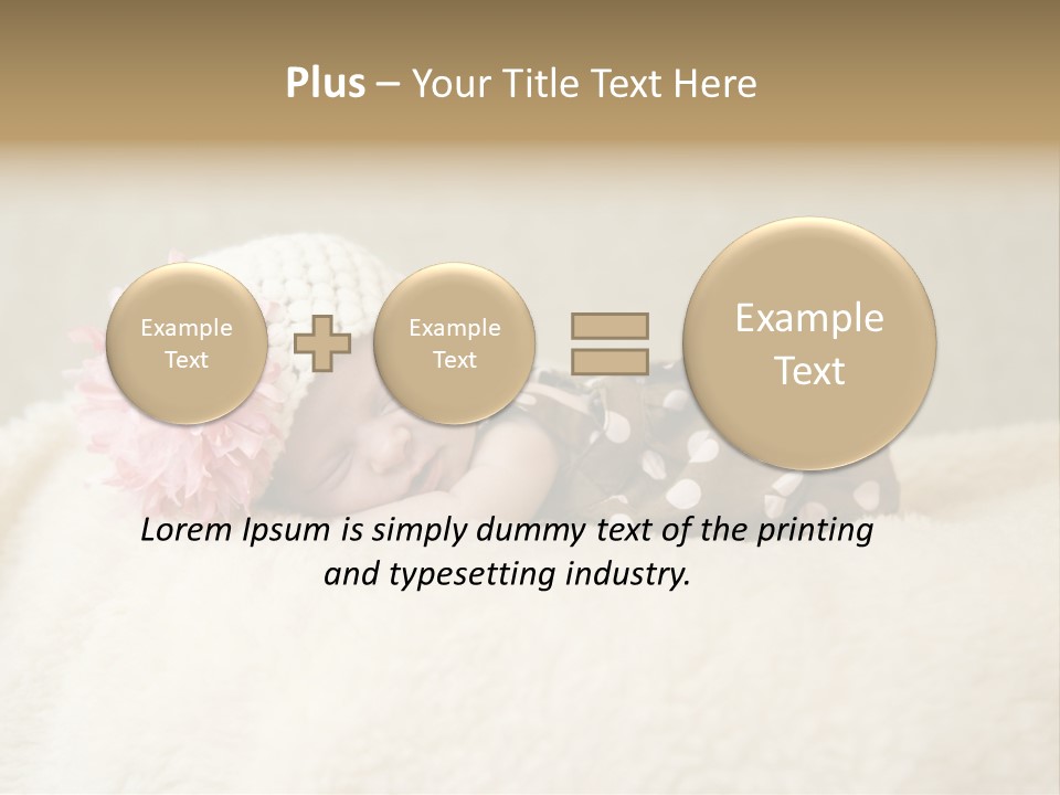 Studio Shot Caucasian Selective Focus PowerPoint Template