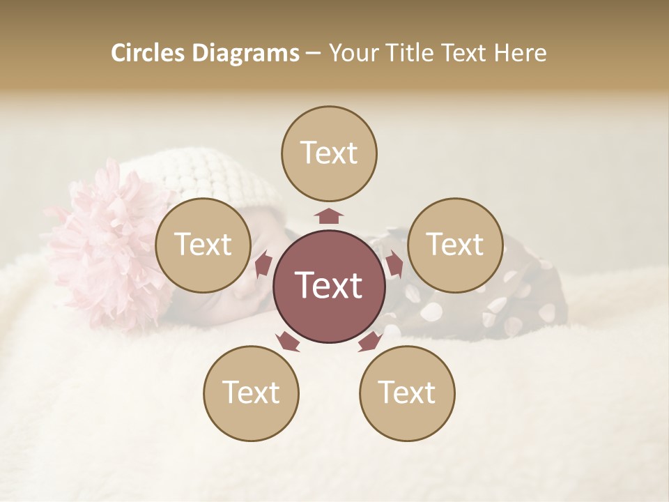 Studio Shot Caucasian Selective Focus PowerPoint Template