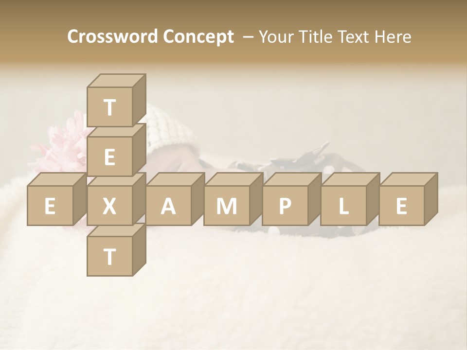 Studio Shot Caucasian Selective Focus PowerPoint Template