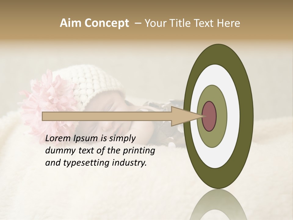 Studio Shot Caucasian Selective Focus PowerPoint Template