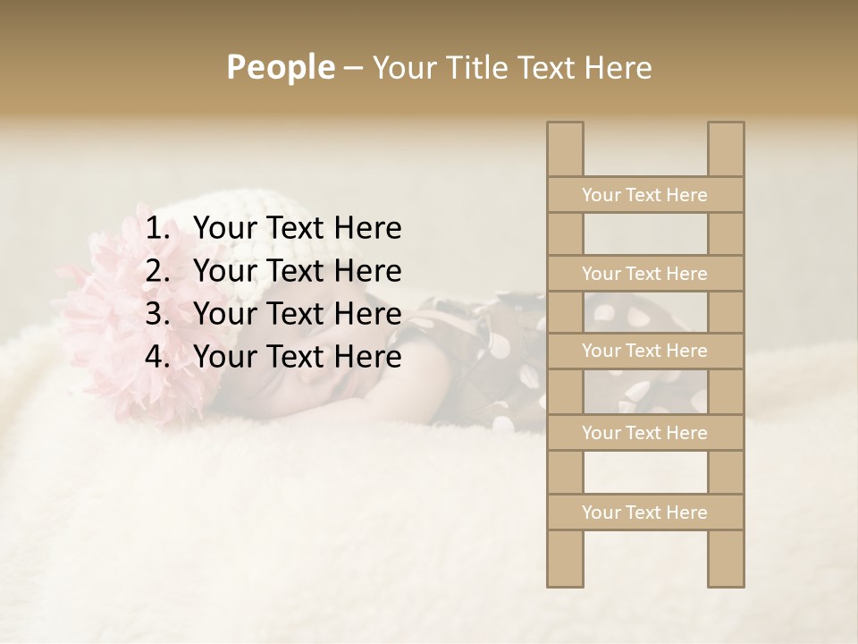 Studio Shot Caucasian Selective Focus PowerPoint Template
